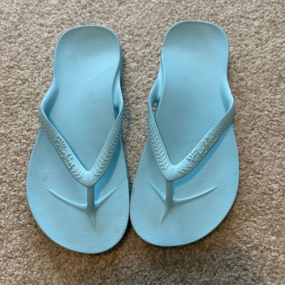 ARCHIES Blue ARCH SUPPORT FLIP FLOPS SANDALS (Men’s 8 Women’s 9)